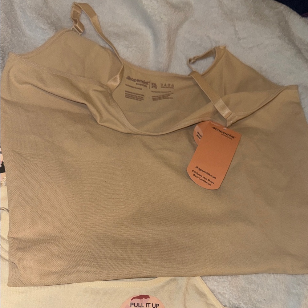Shapermint Women's Camisoles in Cream and Tan - Picture 11 of 13